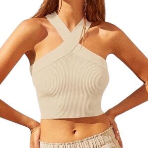 GLASSONS KNIT CROP TOP